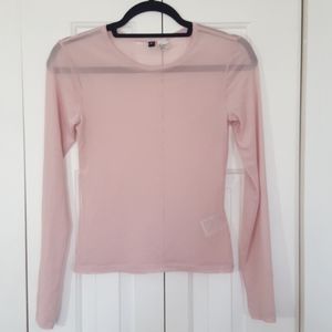 Pink mesh top from Divided by H&M